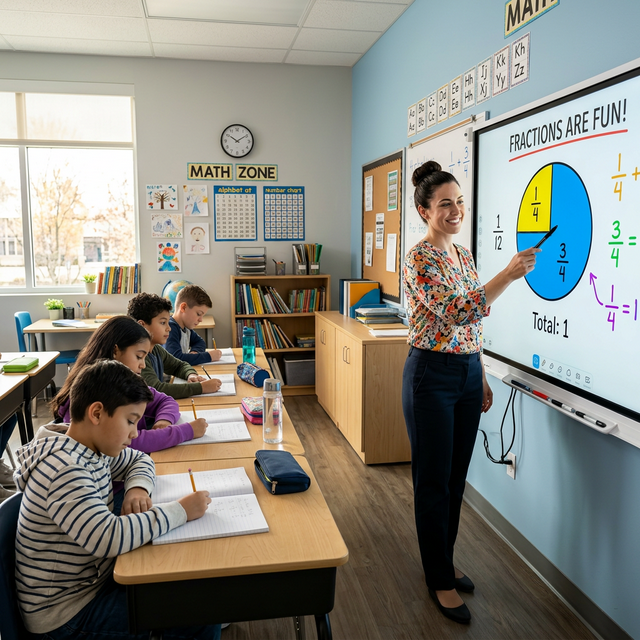 Aula interactiva moderna