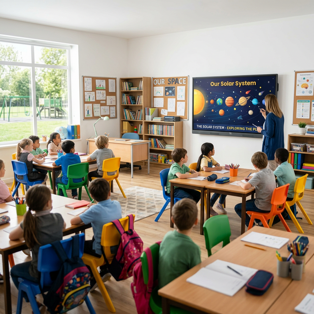 Aula Estándar con Pantalla de 86